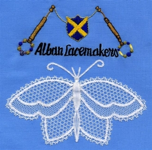 Butterfly and Embroidered Logo for Banner
