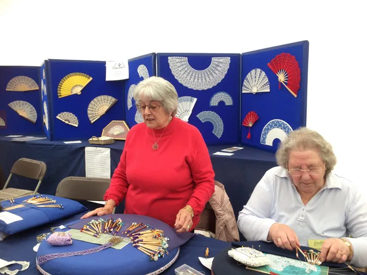Demonstrating Lacemaking